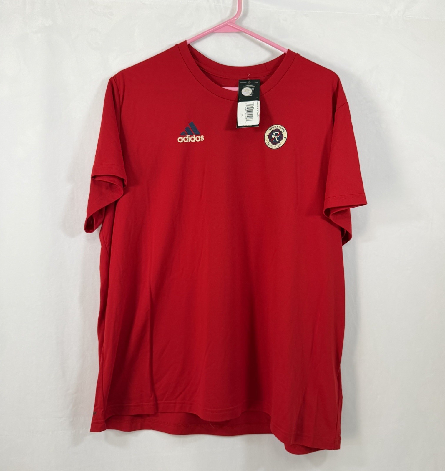 Adidas New England Revolution MLS Local Stoic T-Shirt Red 3XL NWT HT6304