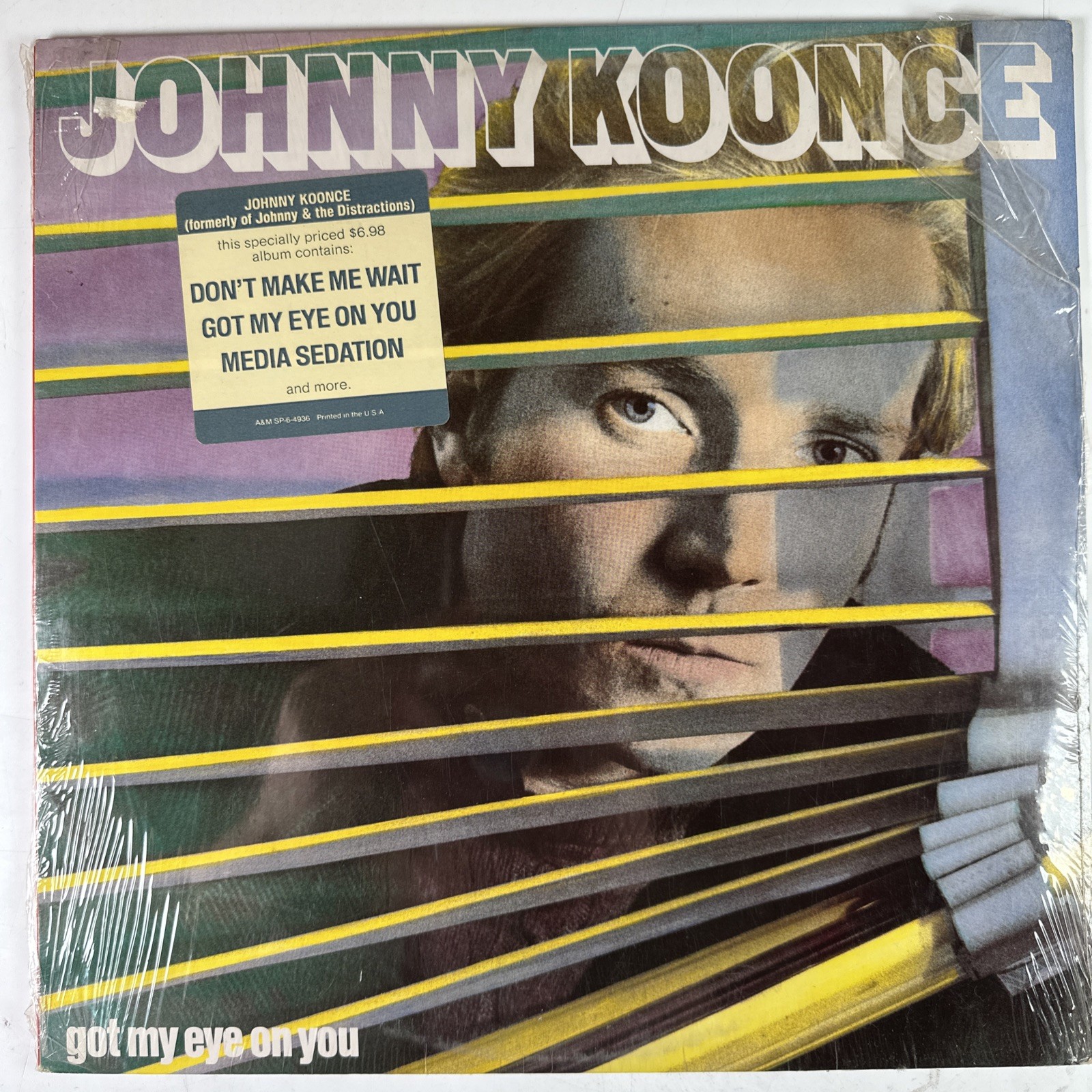 Johnny Koonce Got My Eye On You LP Record Album Vinyl (Shrink) Hype Sticker