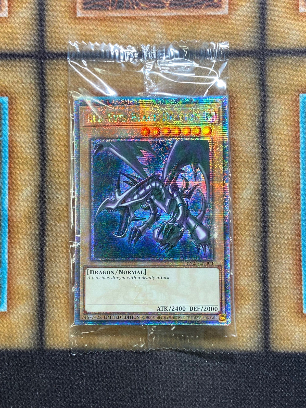 Yugioh Red-Eyes Black Dragon TN23-EN003 Quarter Century Secret Rare SEALED