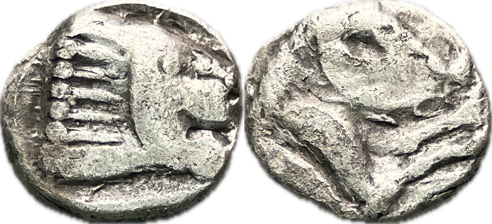 Local issues: Baktria Uncertain Mint AR Obol 4th Century B.C