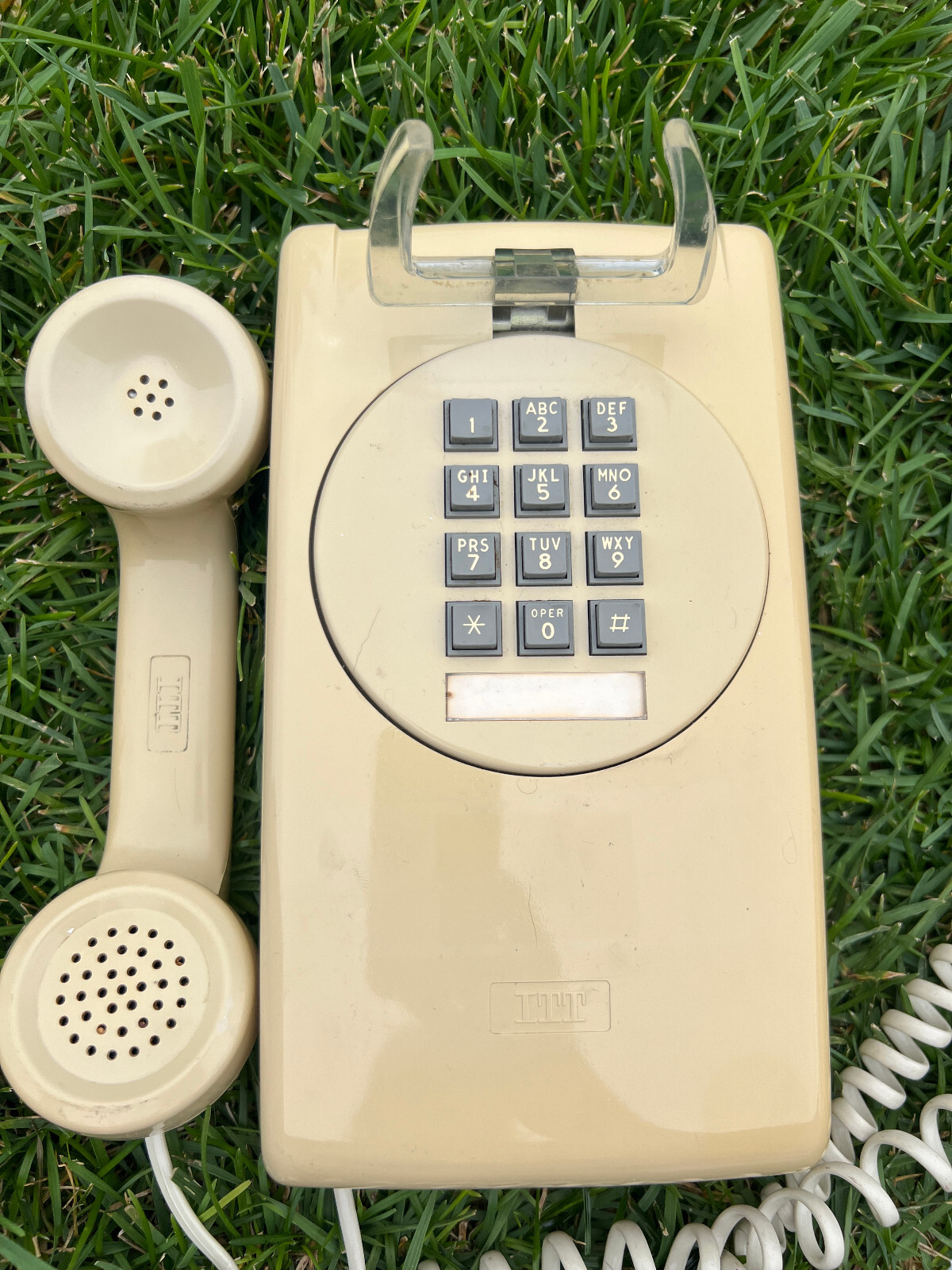 Vintage CORTELCO 355444-MBA-20M-09-89 - Beige Wall Phone Hearing Aid Compatible