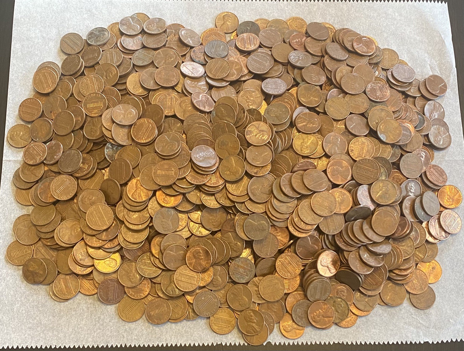 10 Pounds Copper Lincoln Memorial Cents Hand Sorted 1959-1982 Bulk Lot