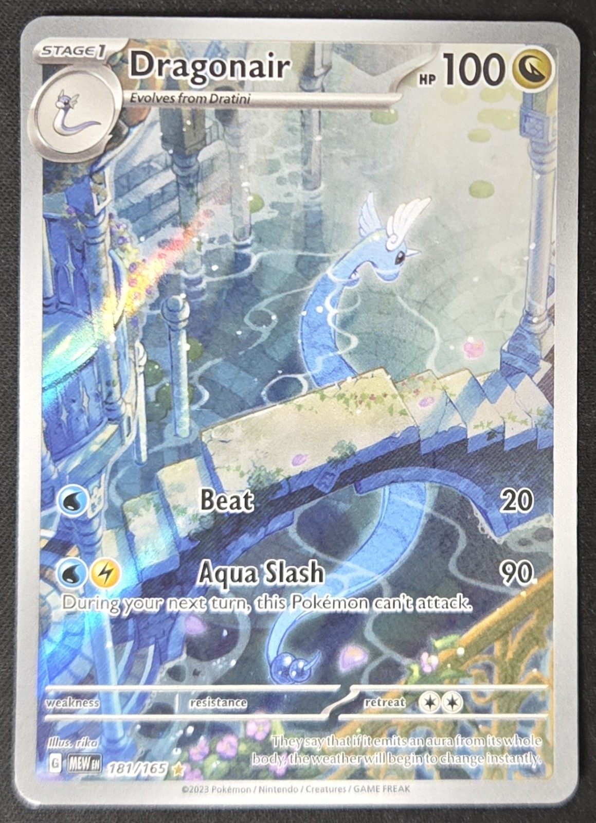 Dragonair 181/165 S&V 151 Full Art Illustration Rare Holo Pokémon TCG 2023 NM