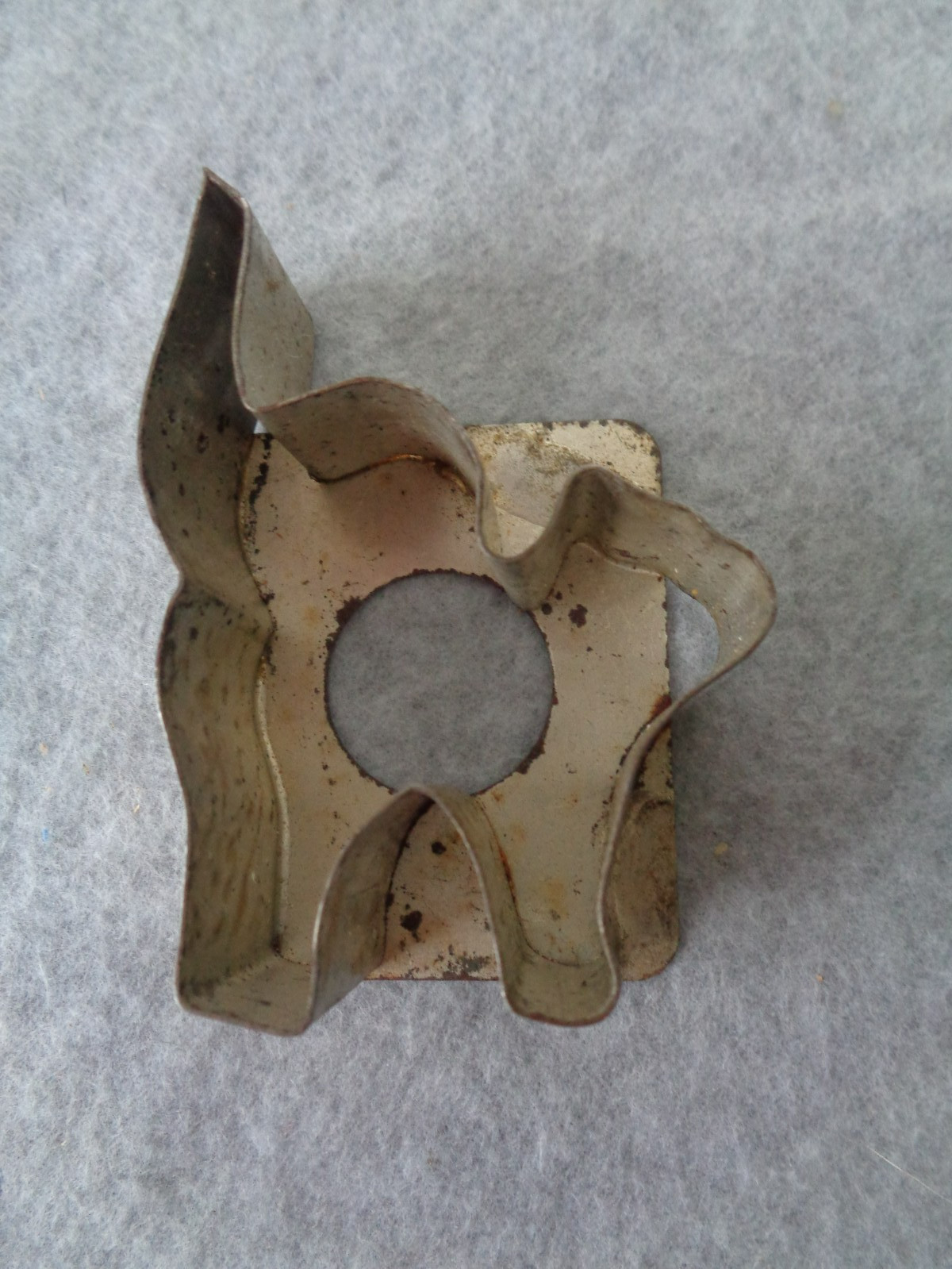 Antique Soldered Tin Metal Cat Cookie Cutter