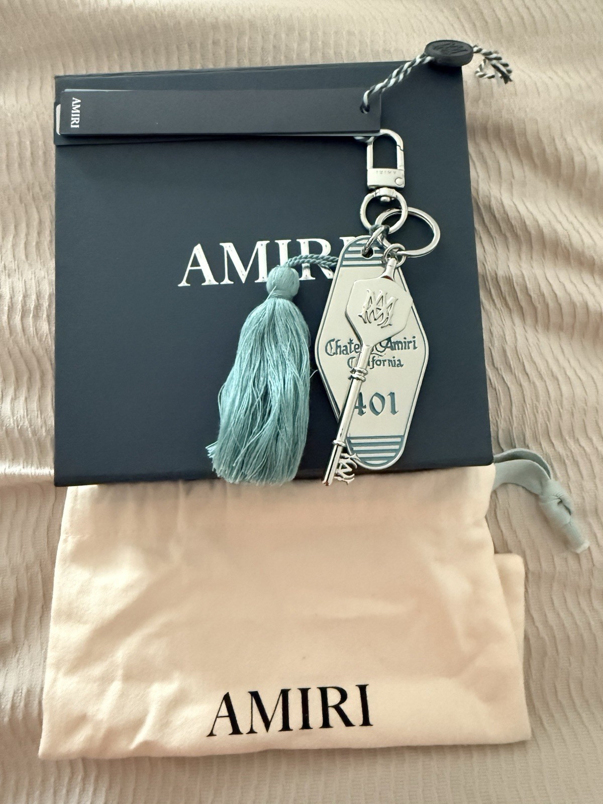 Brand New Authentic Amiri Charm And Keychain In Silver Color Brand New Authentic Amiri Charm And Keychain In Silver Color