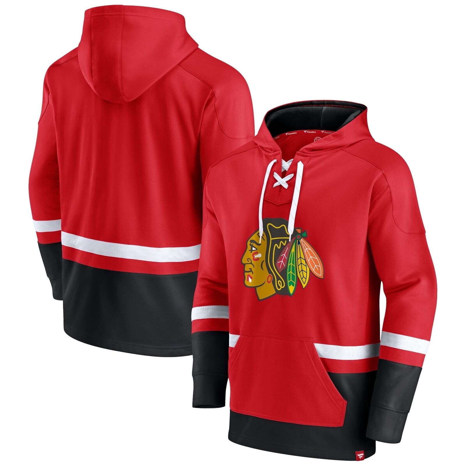 Fanatics Branded Red Chicago Blackhawks Mens Big & Tall First Battle Power Play