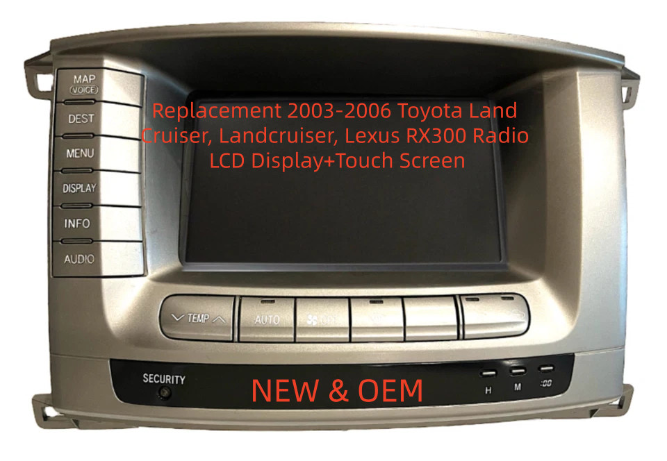 Display for 2003 04 05 06 Lexus RX300 RX330 Toyota Land Cruiser LCD Touchscreen