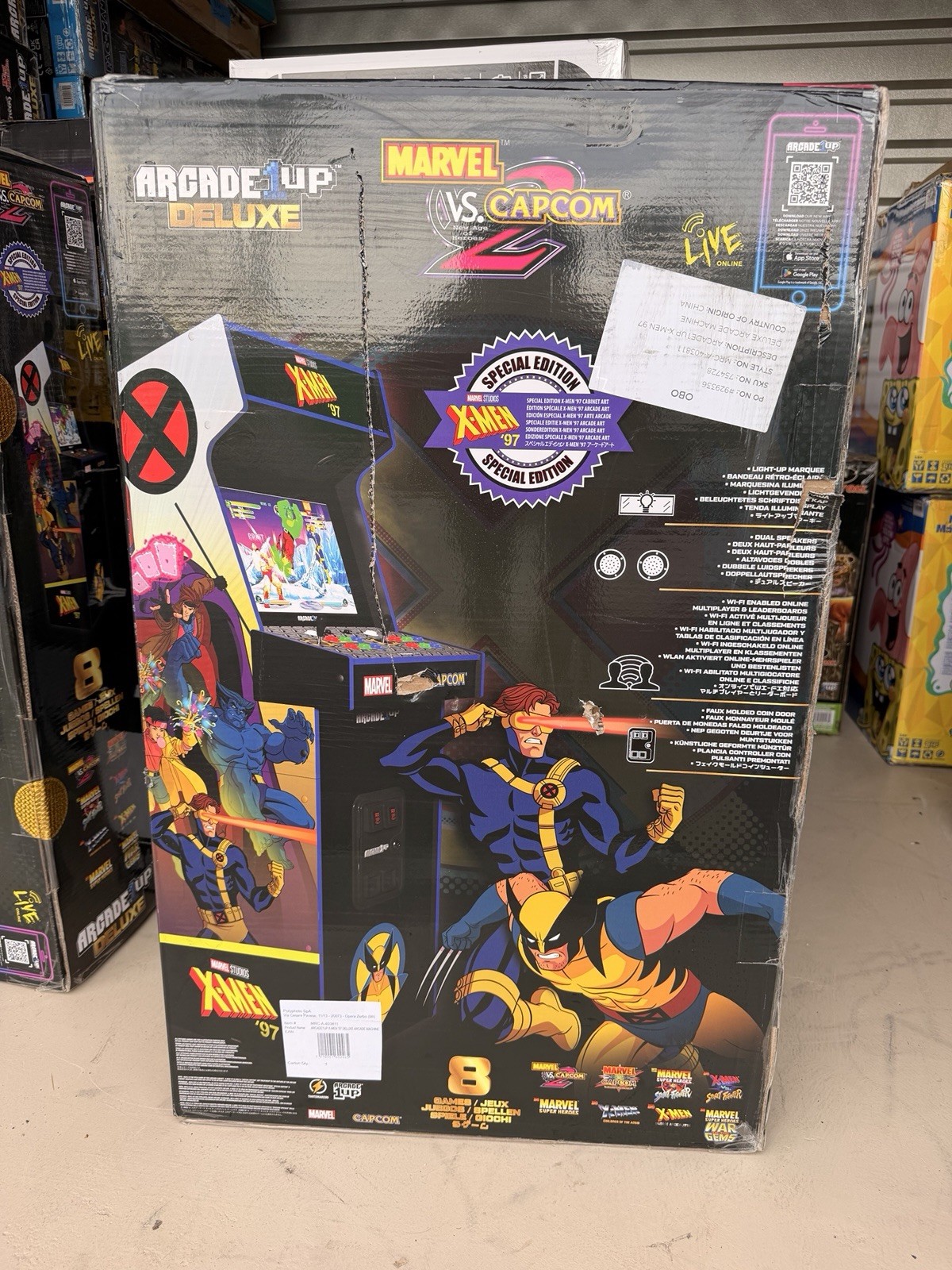 ARCADE 1UP - MARVEL VS CAPCOM 2  X-MEN ‘97  DELUXE -  NEW RARE HARD TO FIND 🔥