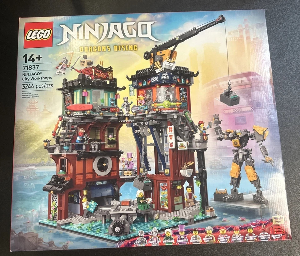 LEGO NINJAGO City Workshops Building Toy, 3244 Pieces, 10 Minifigures, LEGO NINJAGO City Workshops Building Toy, 3244 Pieces, 10 Minifigures,