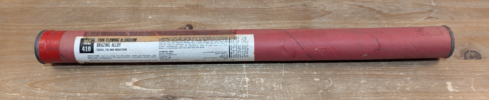 MG Welding Products MG 410 Thin Flowing Aluminum Brazing Rods 3/32