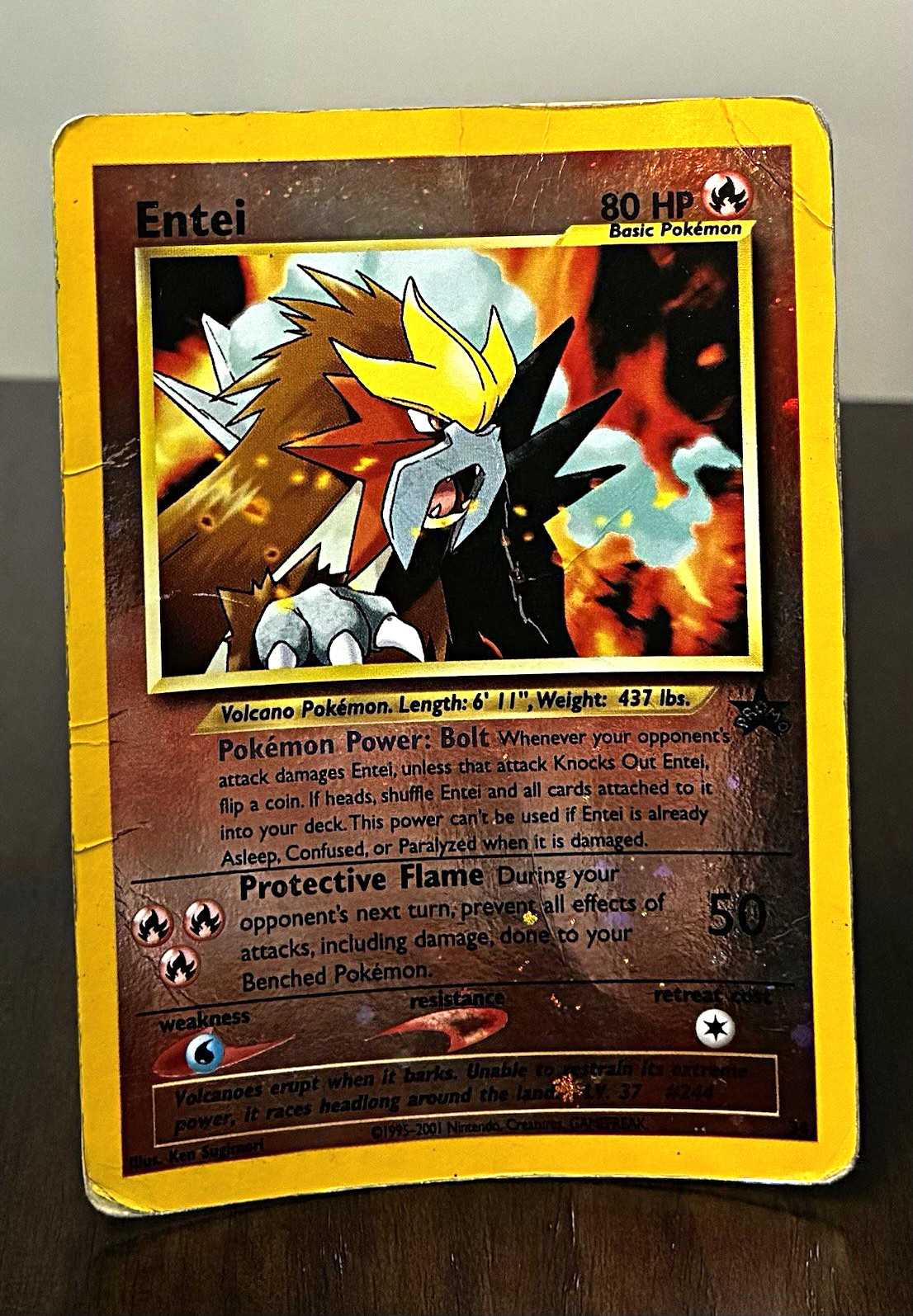 Wizards of the Coast Entei 34/53 Wotc Promo Reverse Holo English HP 80 Wizards of the Coast Entei 34/53 Wotc Promo Reverse Holo English HP 80