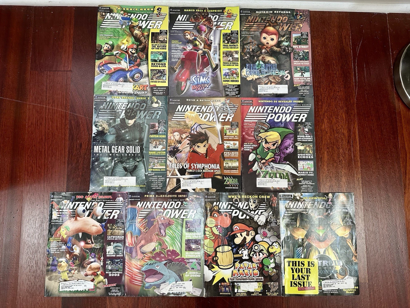 Nintendo Power Magazine Vintage 2004 10 out of 12 Issues - Most w/ Posters Rare Nintendo Power Magazine Vintage 2004 10 out of 12 Issues - Most w/ Posters Rare