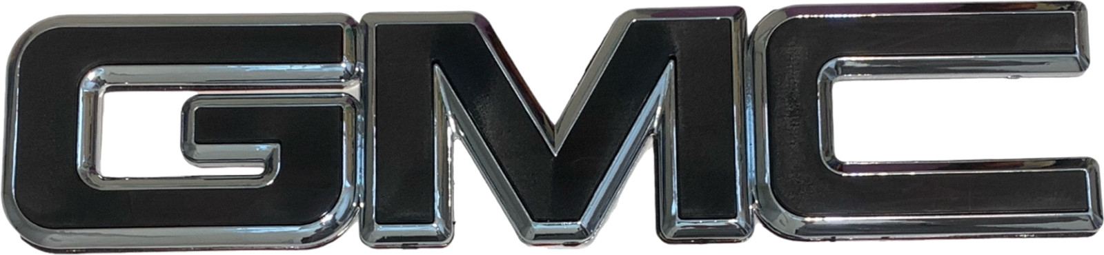 GMC BLACK-SILVER Front Grille Emblem for 1999-2007 GMC Sierra 1500 2500