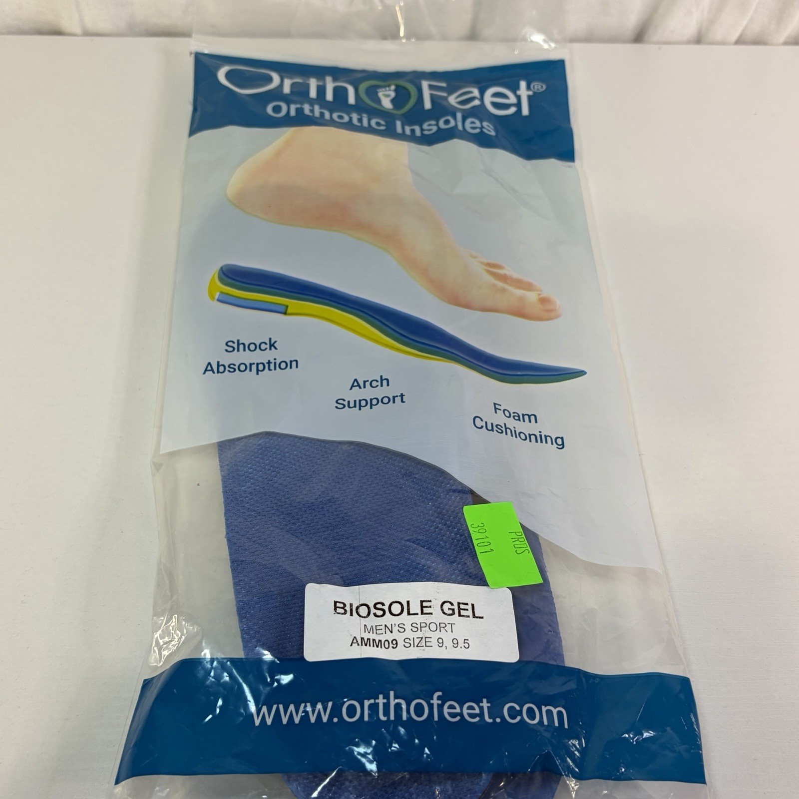 Orthofeet Orthotic shoe inserts Insoles mens size 9/9.5 Bio sole Gel New Orthofeet Orthotic shoe inserts Insoles mens size 9/9.5 Bio sole Gel New