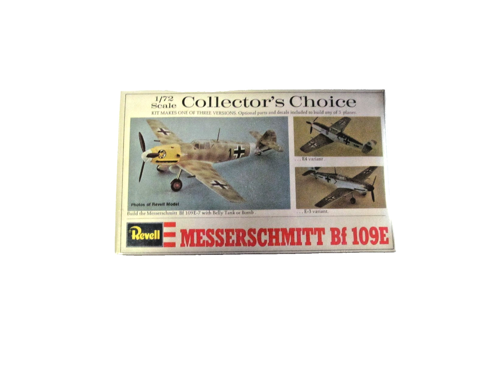 New Sealed Revell Collector\'s Choice 1/72 Vintage WW-2 Messerschmitt Bf 109 E New Sealed Revell Collector\'s Choice 1/72 Vintage WW-2 Messerschmitt Bf 109 E