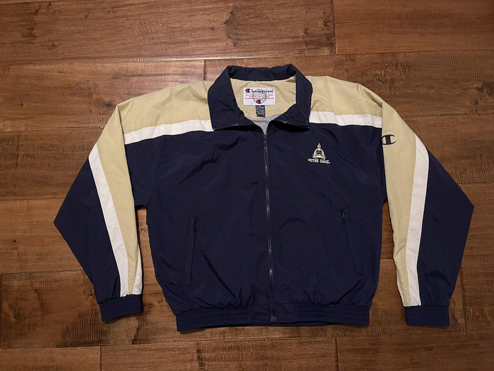 Vintage Notre Dame Fighting Irish Champion Windbreaker Jacket - Men\'s XLarge XL