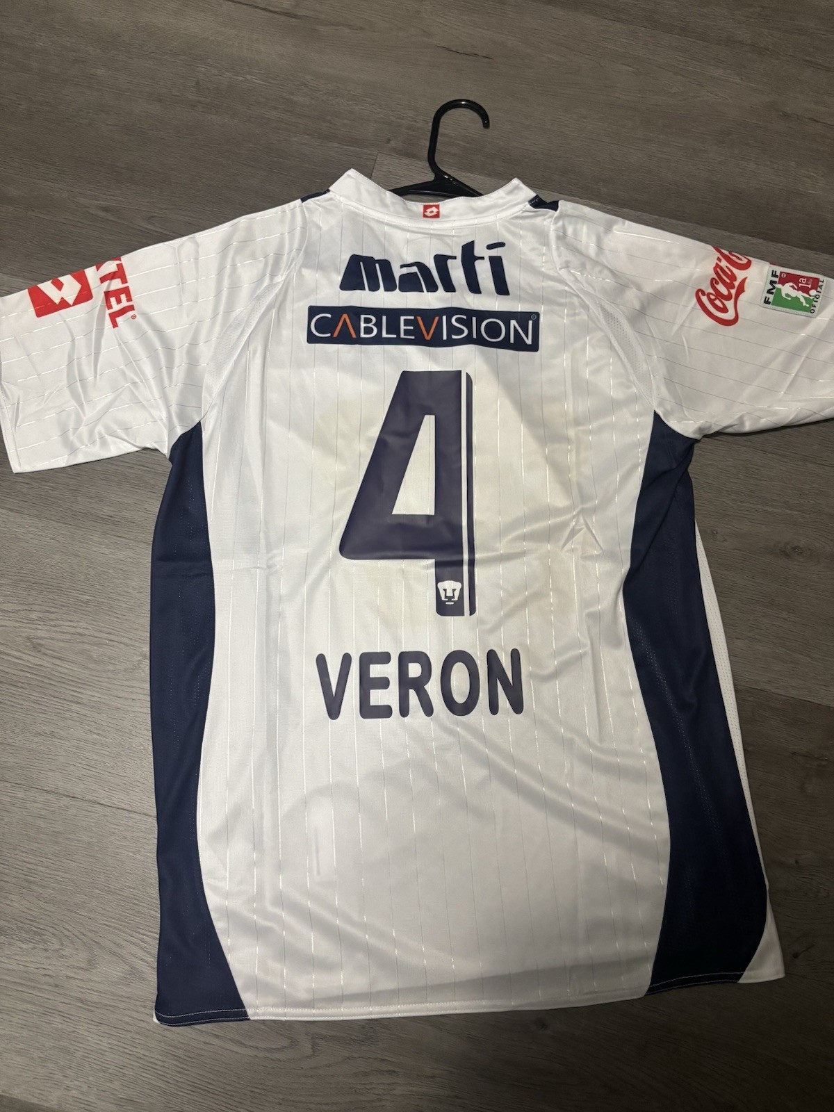Pumas Unam 2008-09 Home Jersey #4 Dario Veron Size XL