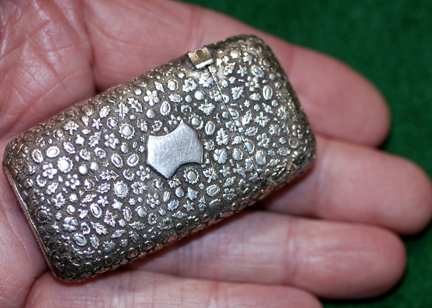 Antique American Coin Silver Matchbox c.1850's Antique American Coin Silver Matchbox c.1850's