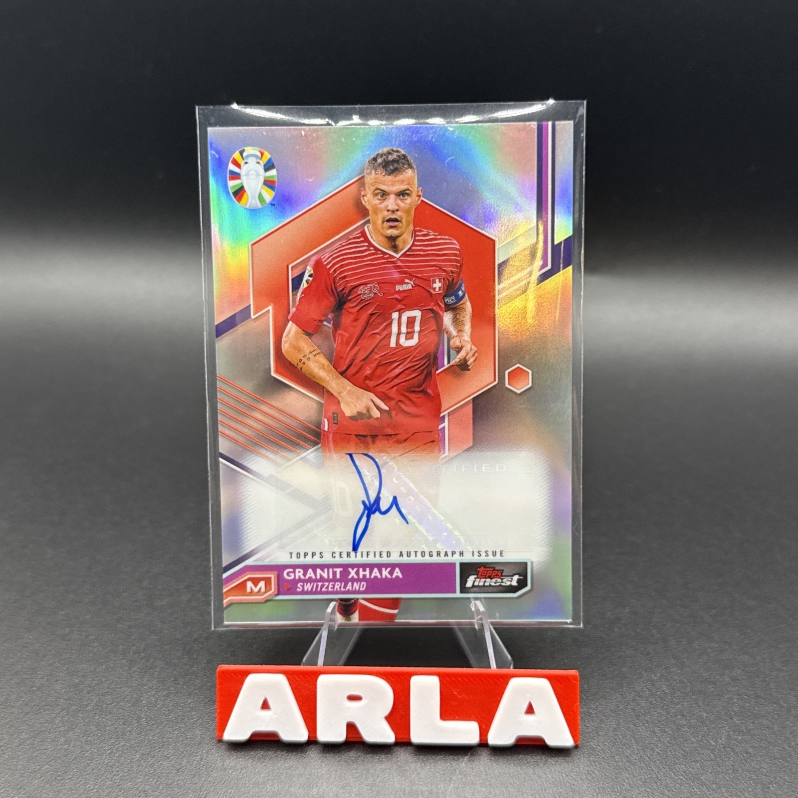 Granit Xhaka 2023 Topps Finest Road to UEFA Euro 2024 Auto Switzerland BCA-GX Granit Xhaka 2023 Topps Finest Road to UEFA Euro 2024 Auto Switzerland BCA-GX