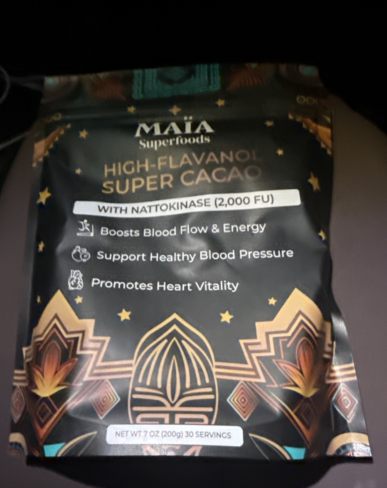MAIA Ceremonial High-Flavanol Super Cacao with NATTOKINASE 7oz 30 servings MAIA Ceremonial High-Flavanol Super Cacao with NATTOKINASE 7oz 30 servings