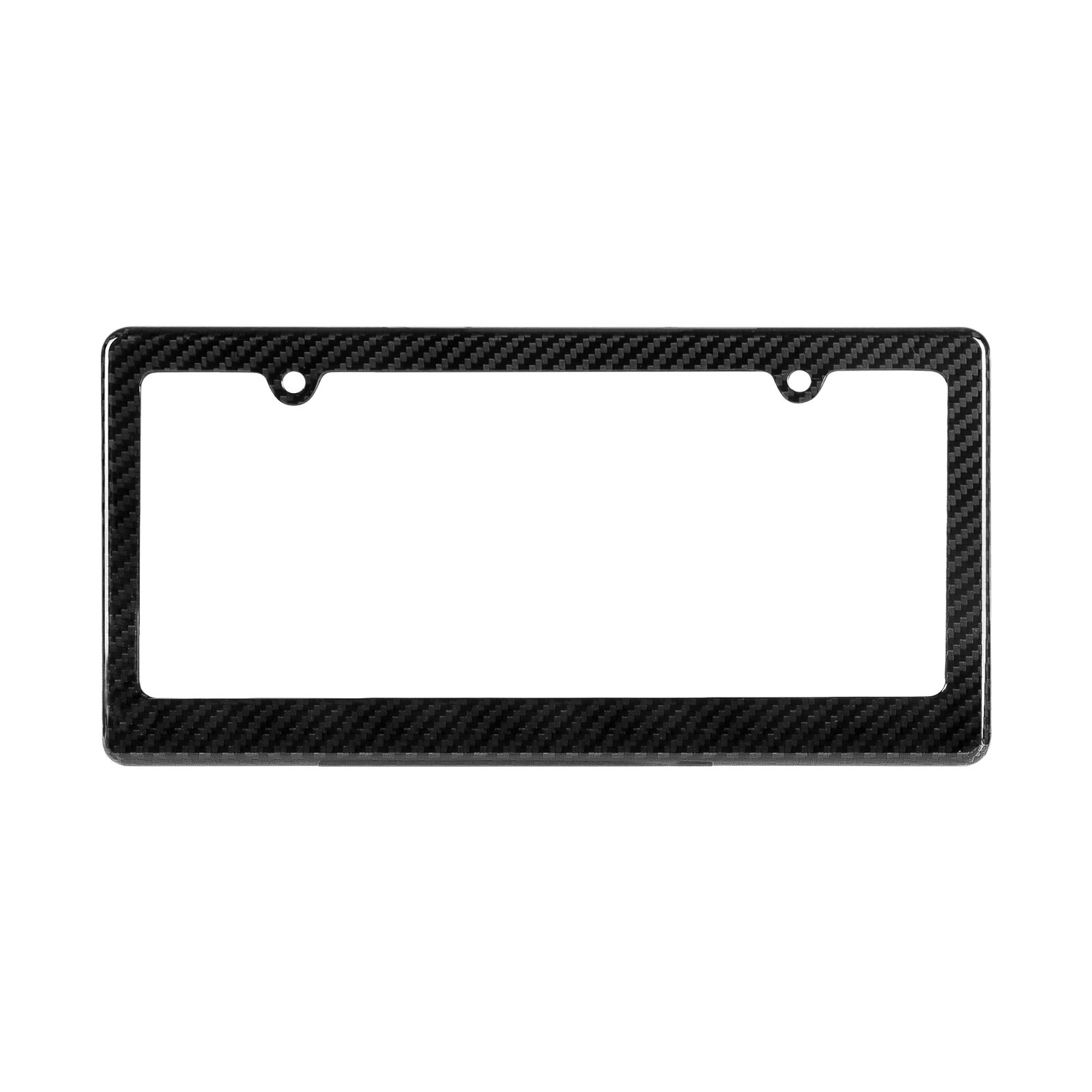 1pc - Vacuum Infused 100% Real Carbon Fiber License Plate Frames GLOSS CARBON