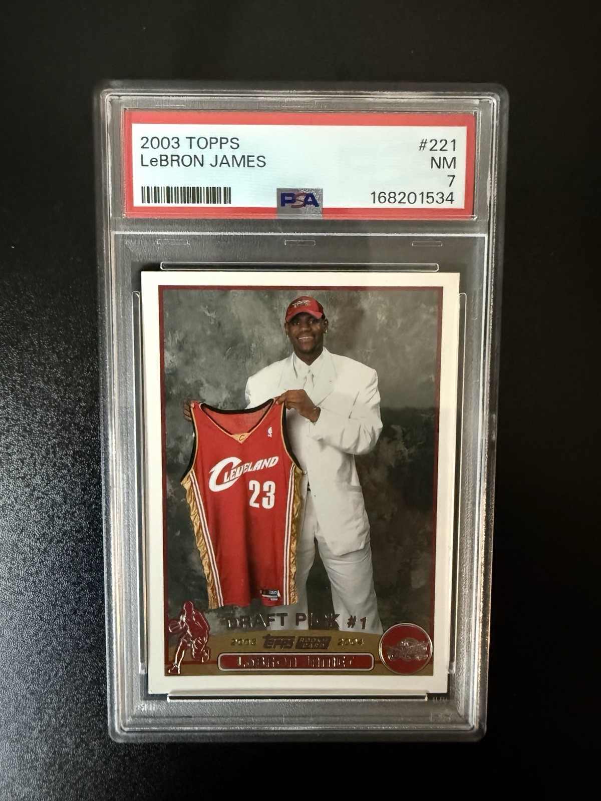 Topps 2003-04 Draft Pick LeBron James #221 RC Rookie Cleveland Cavaliers Topps 2003-04 Draft Pick LeBron James #221 RC Rookie Cleveland Cavaliers