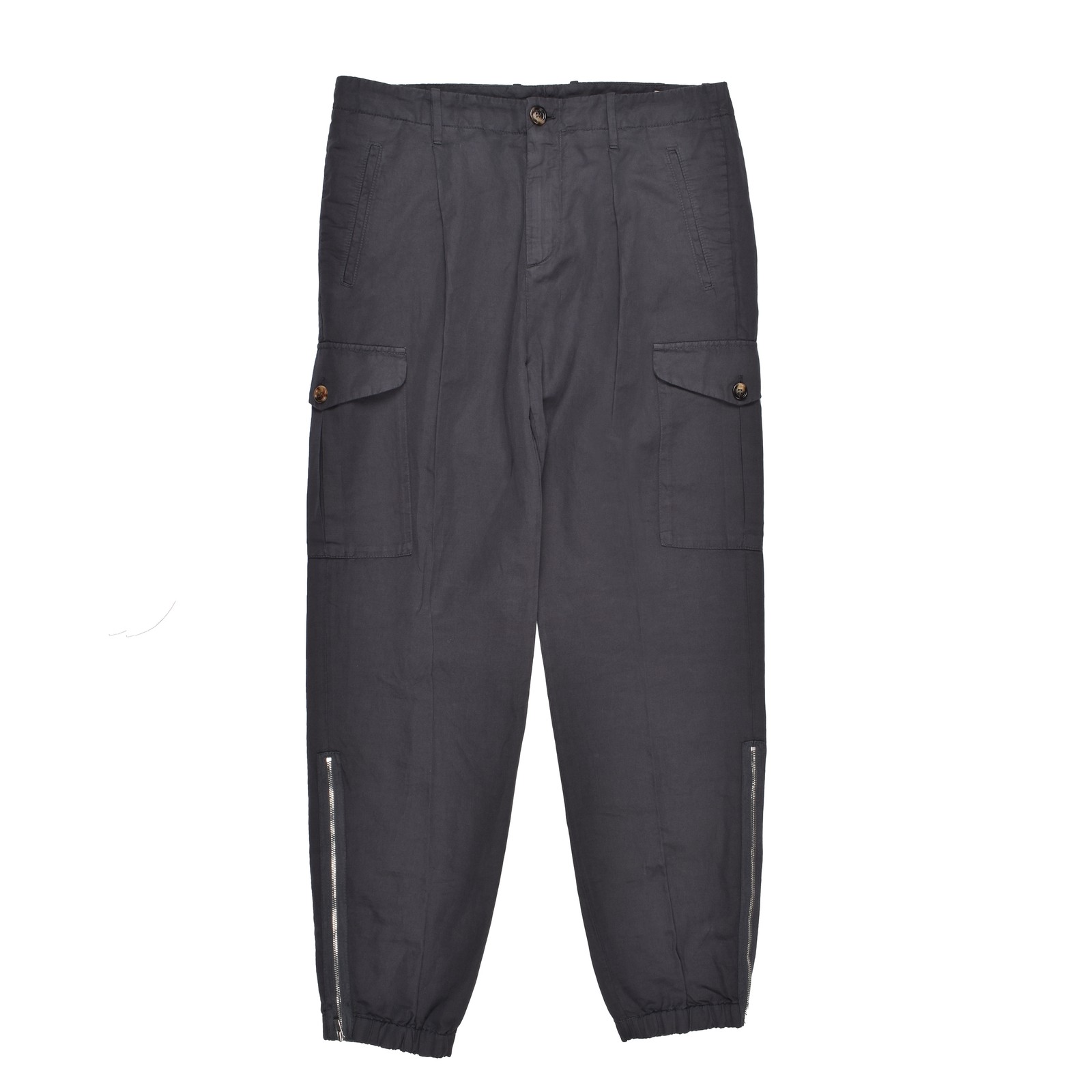 BRUNELLO CUCINELLI MEN\'S RELAXED FIT CASUAL GRAY CARGO PANTS NWT MSRP $2195