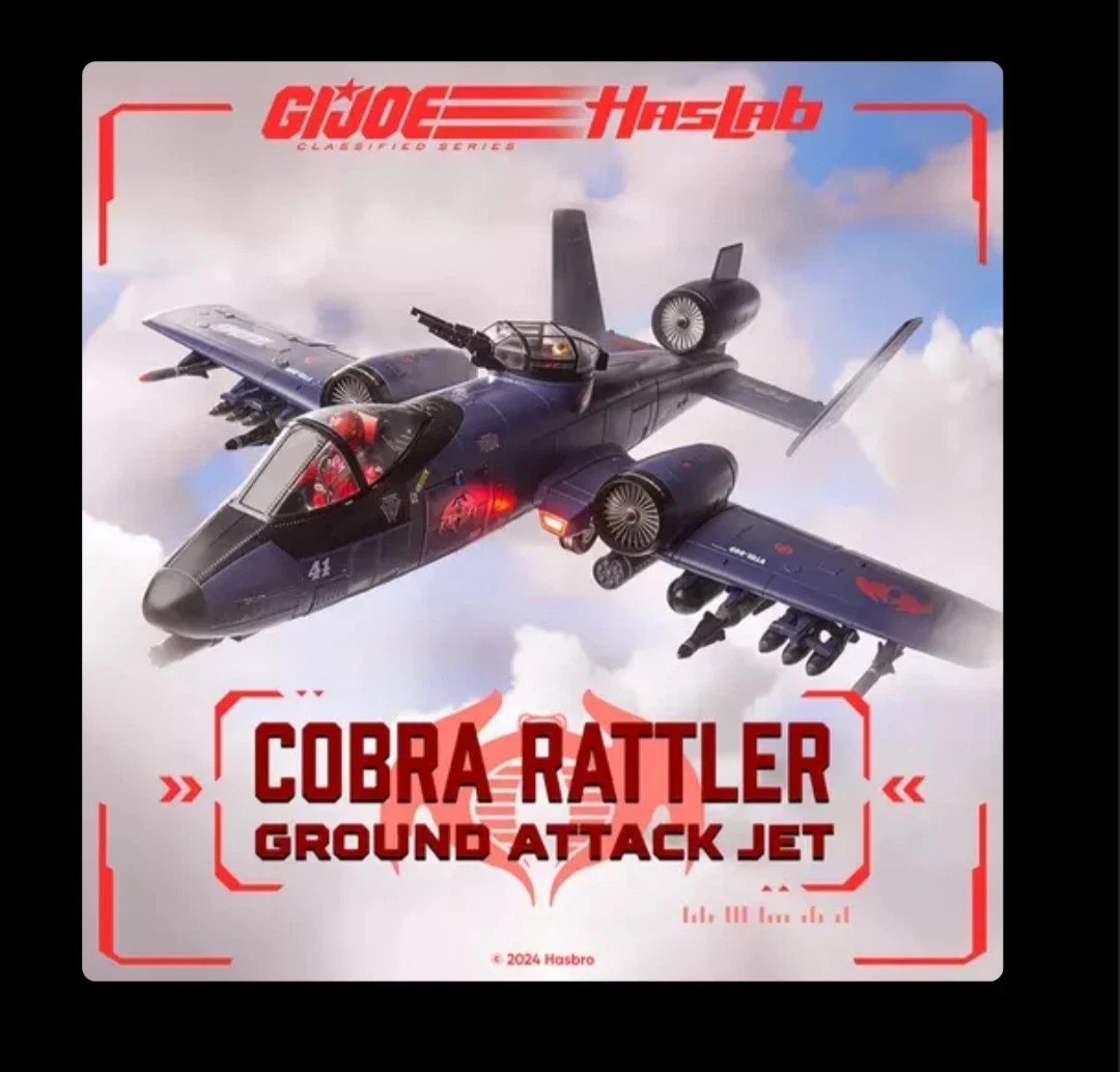 2025 G.I. Joe Classified HASLAB Cobra Rattler Attack Jet - All tiers Unopened 2025 G.I. Joe Classified HASLAB Cobra Rattler Attack Jet - All tiers Unopened
