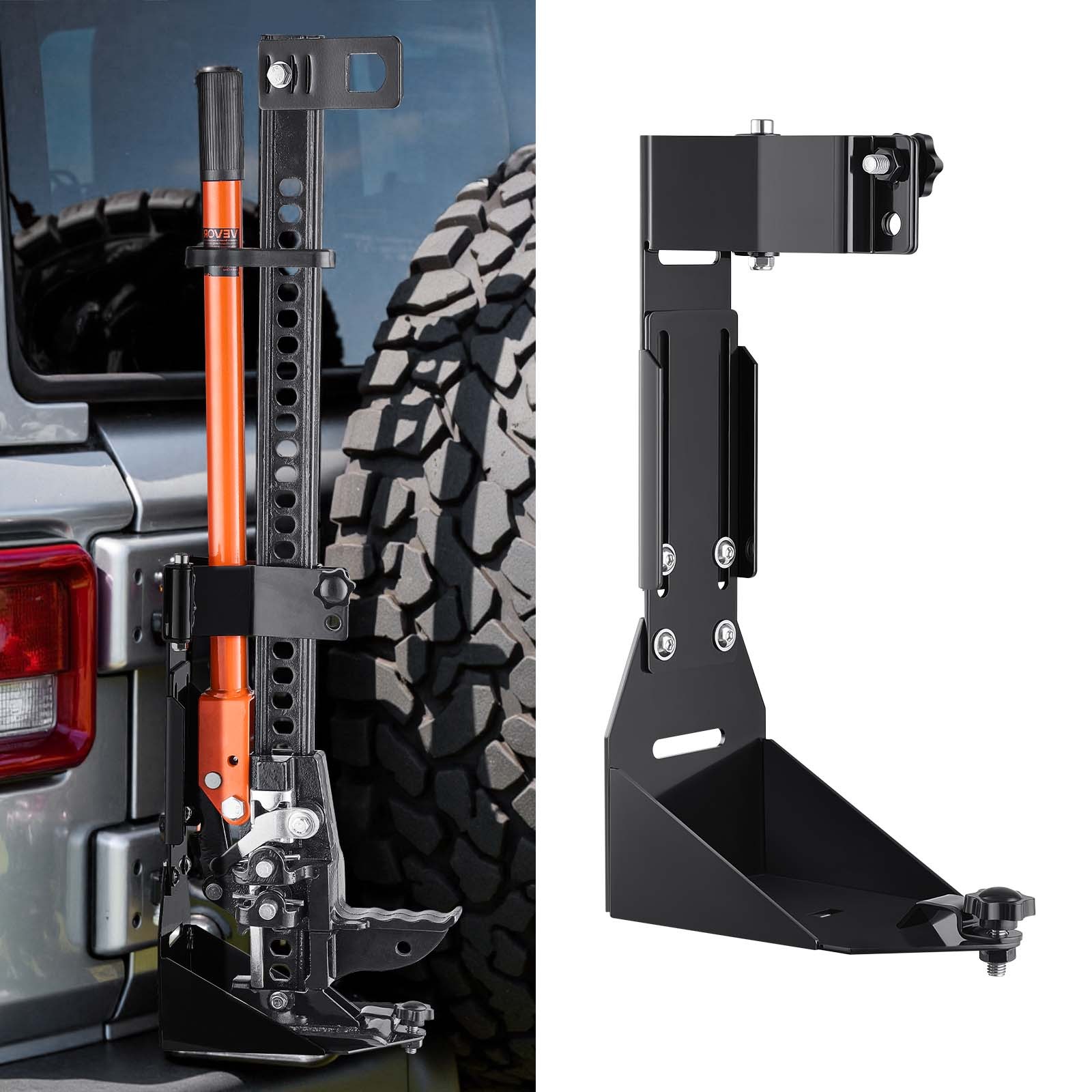 VEVOR High Lift Off Road Jack Mount Bracket Fit Jeep Wrangler JK/JL 1986-2024