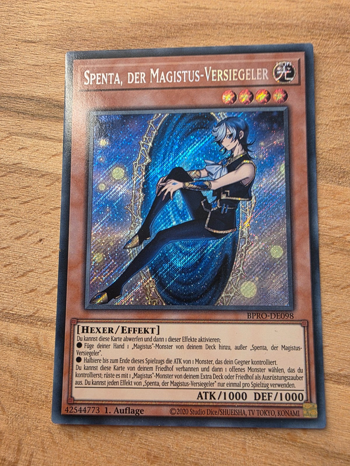 Yu-Gi-Oh BPRO-EN098 Spenta the Magistus Sealer Secret Rare NM 1st