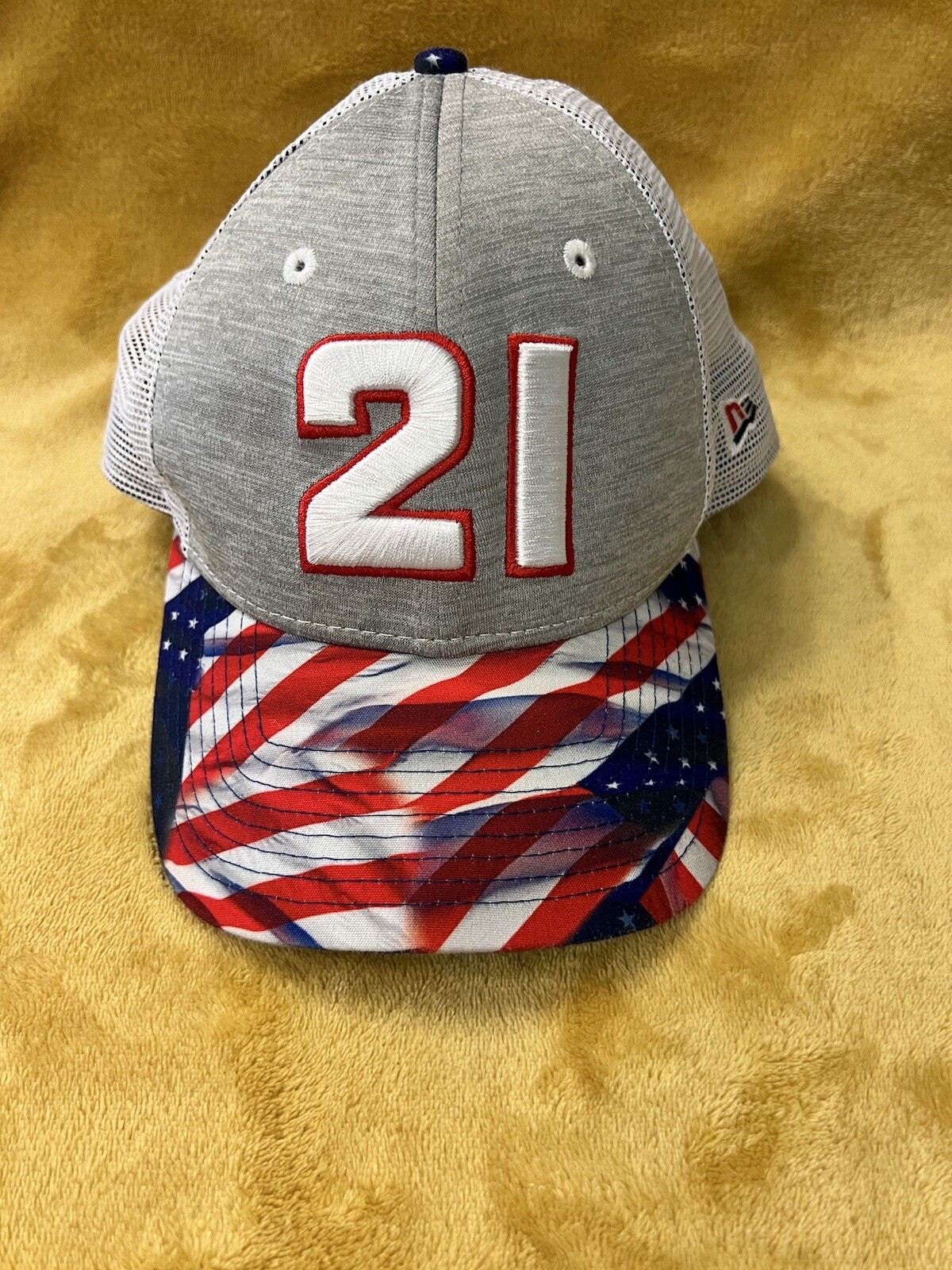 Nascar Matt Dibenedetto Hat Cap Mens One Size Gray Adjustable American Flag Nascar Matt Dibenedetto Hat Cap Mens One Size Gray Adjustable American Flag