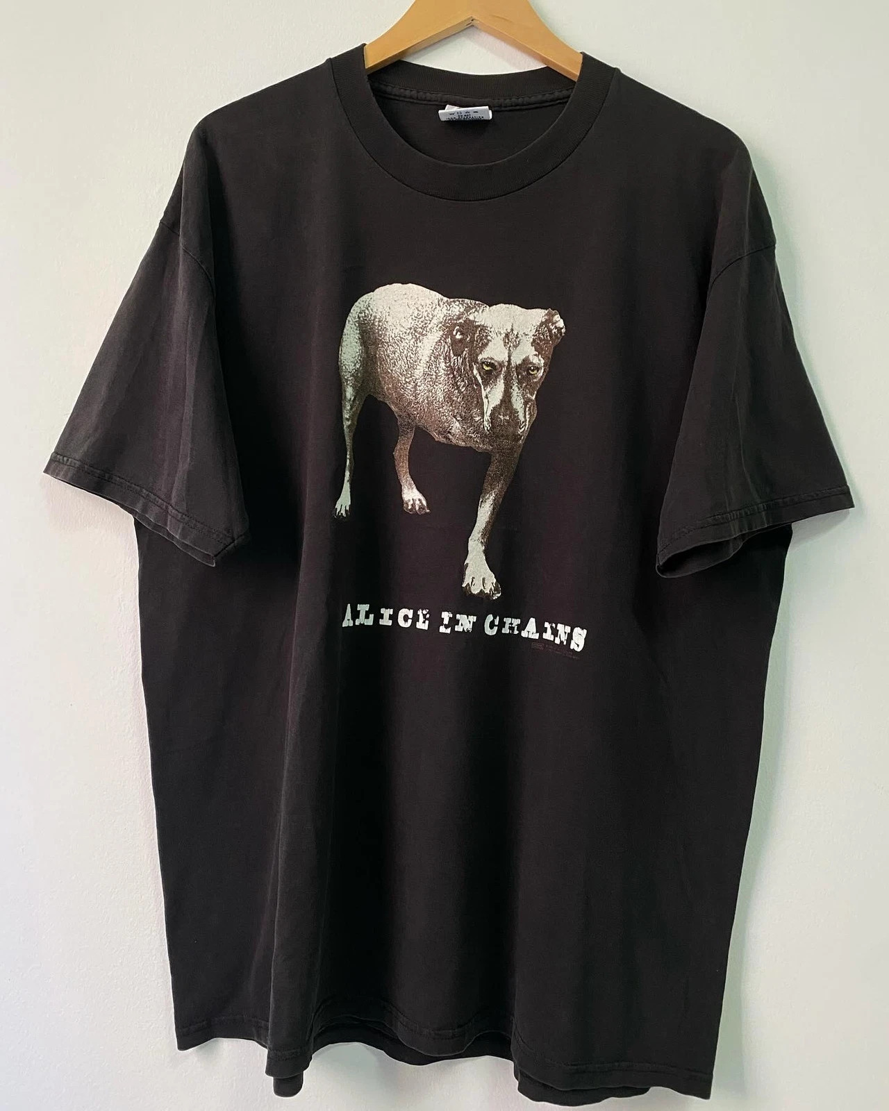 Alice In Chains band 90s Reprint basic black Unisex T shirt Reprint S-5XL
