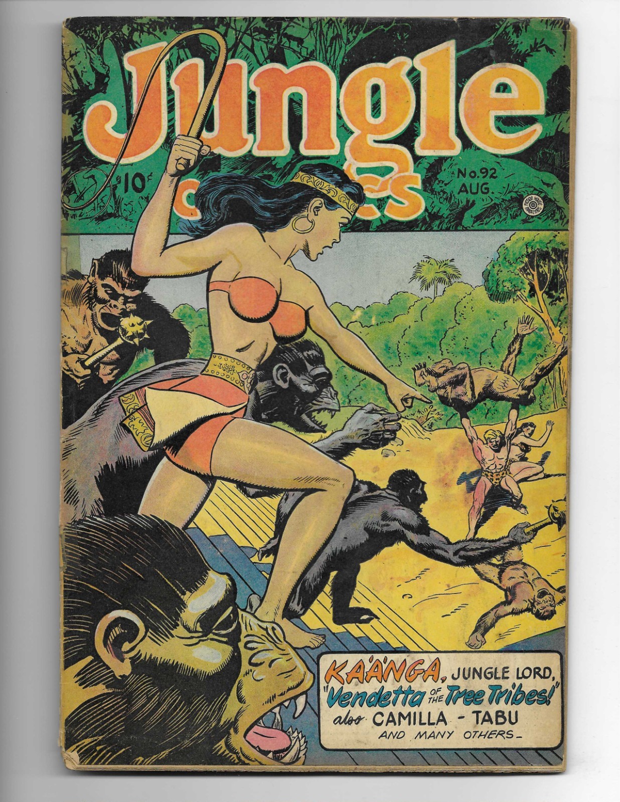 Jungle Comics 92 1947 Fiction House G/VG 3.0 Good Girl Cover Gorilla Cover