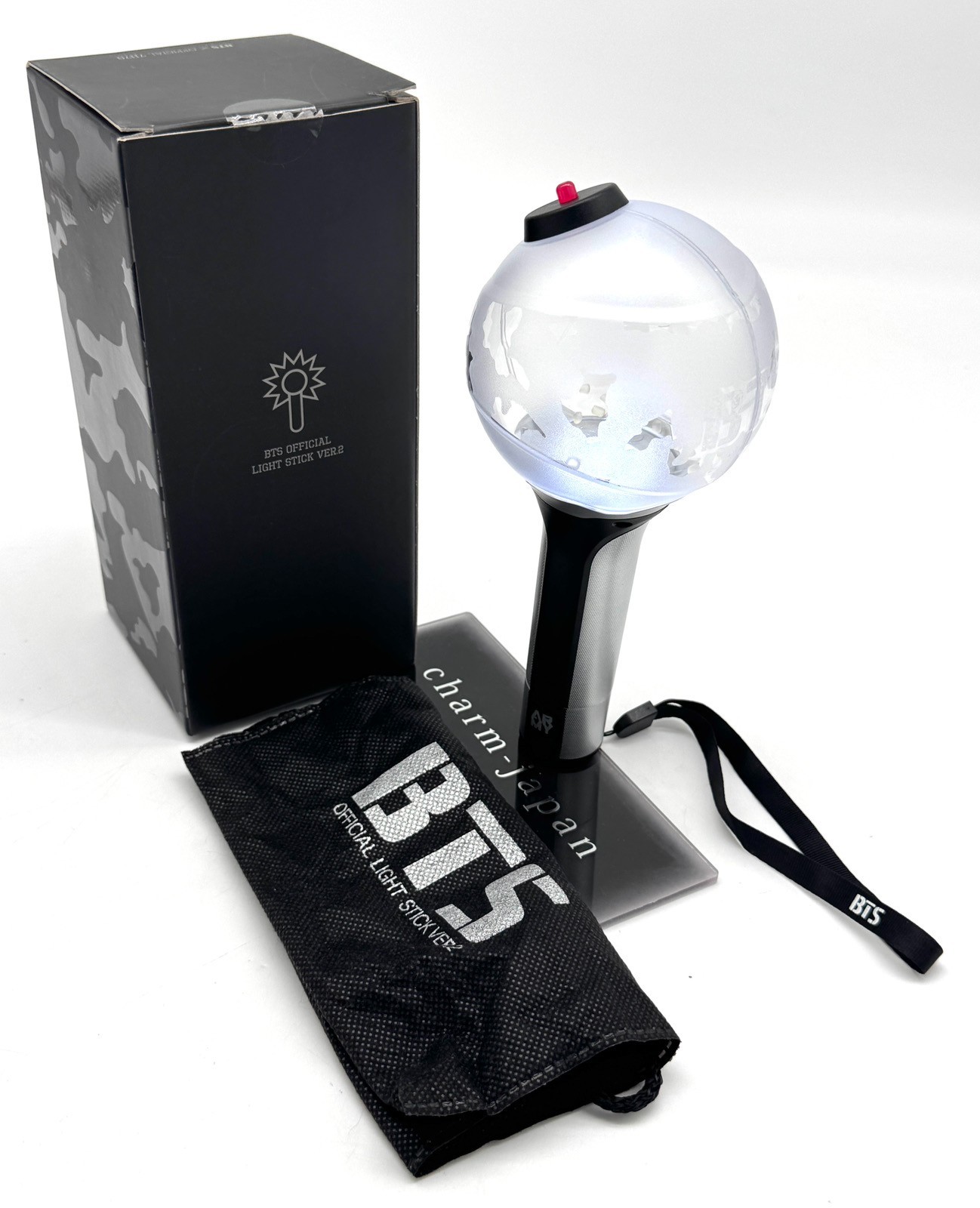BTS Bangtan Boys Official Pen Light Stick ARMY Bomb Version 2 Used From Japan