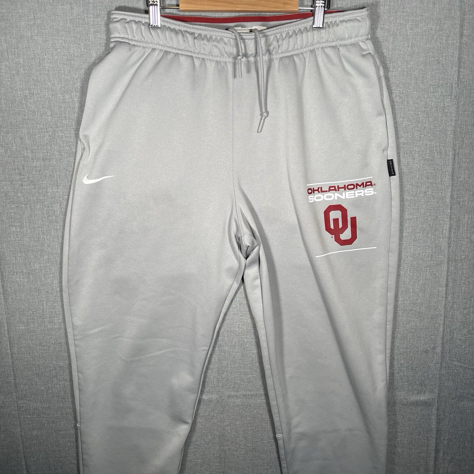 Nike Oklahoma Sooners Sweatpants Mens M Gray Team Issued University NCAA Pants