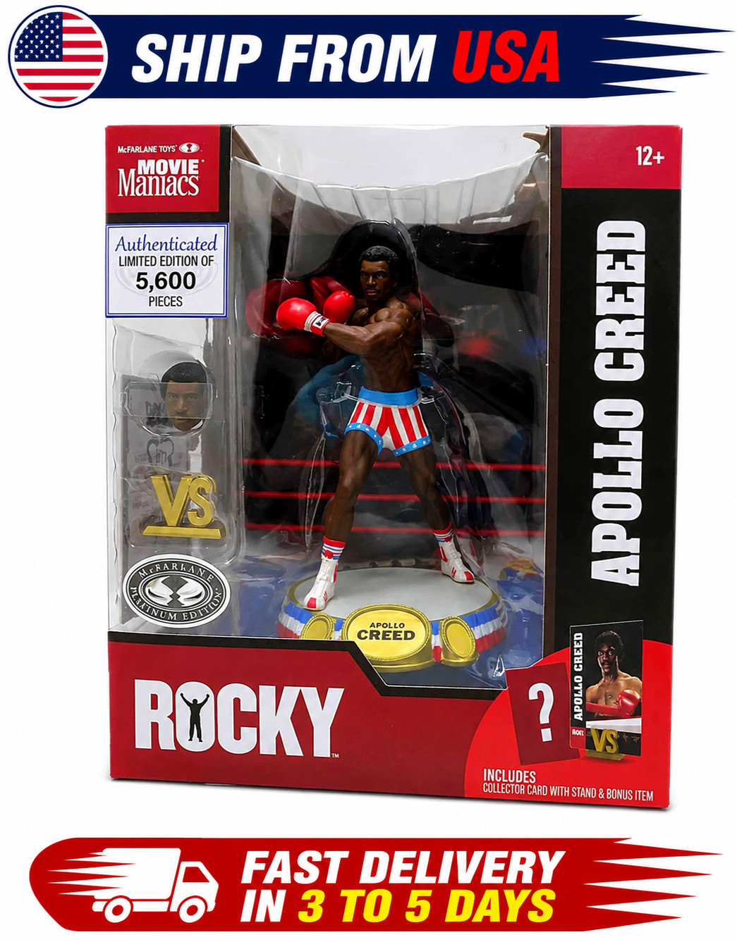 Mcfarlane Movie Maniacs Rocky 1976 6