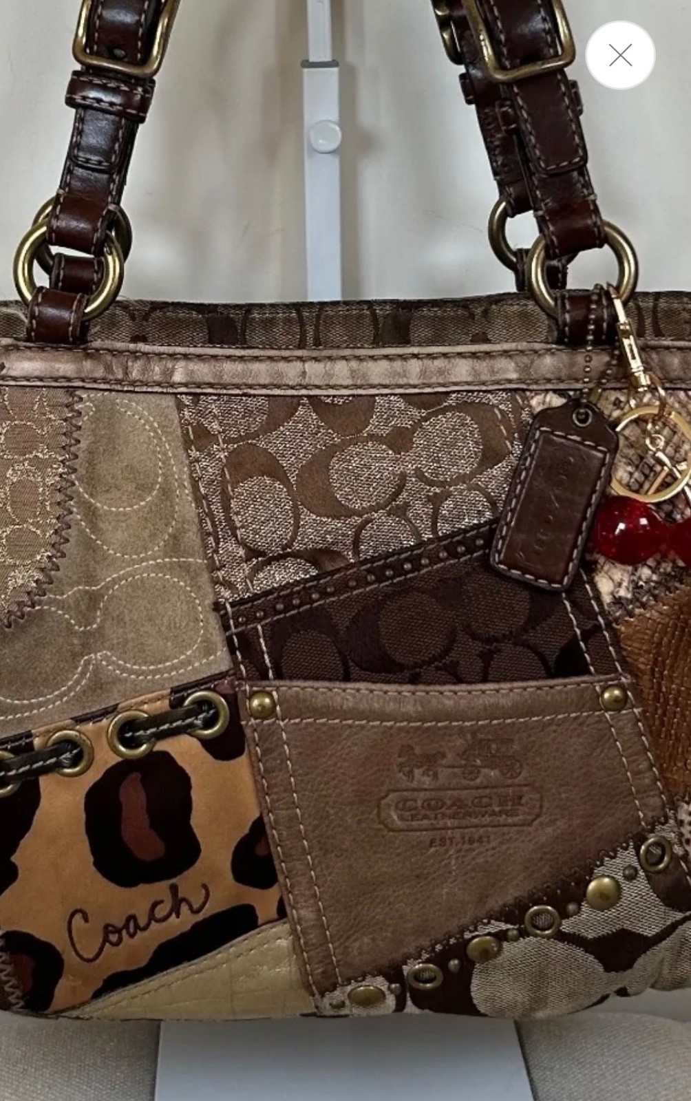 Coach Signature Patchwork Limited Edition Bag  Leopard VTG Y2K