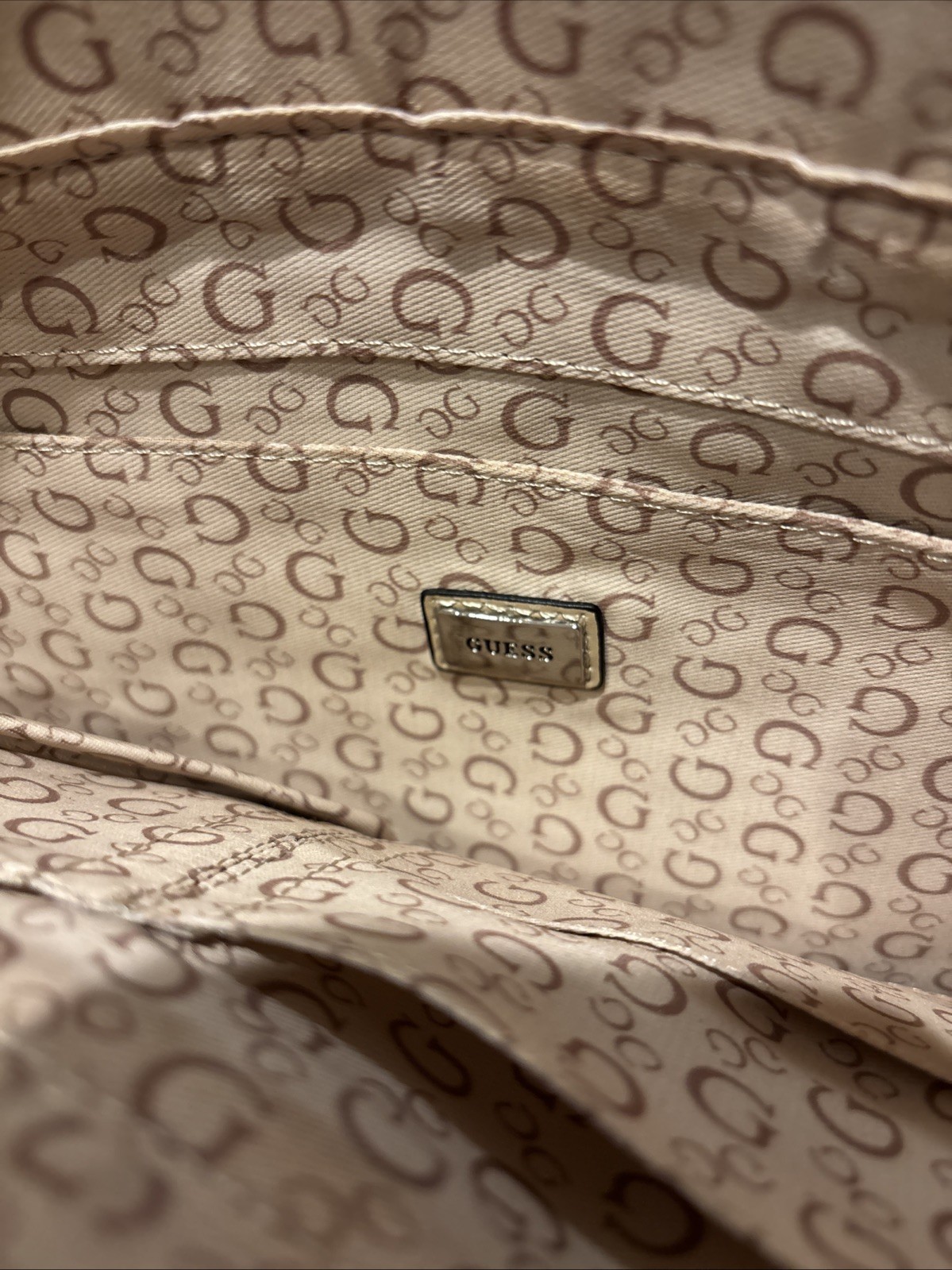 Guess Womens Black Shoulder Tote Debossed Monogram Logo NWT Guess Womens Black Shoulder Tote Debossed Monogram Logo NWT