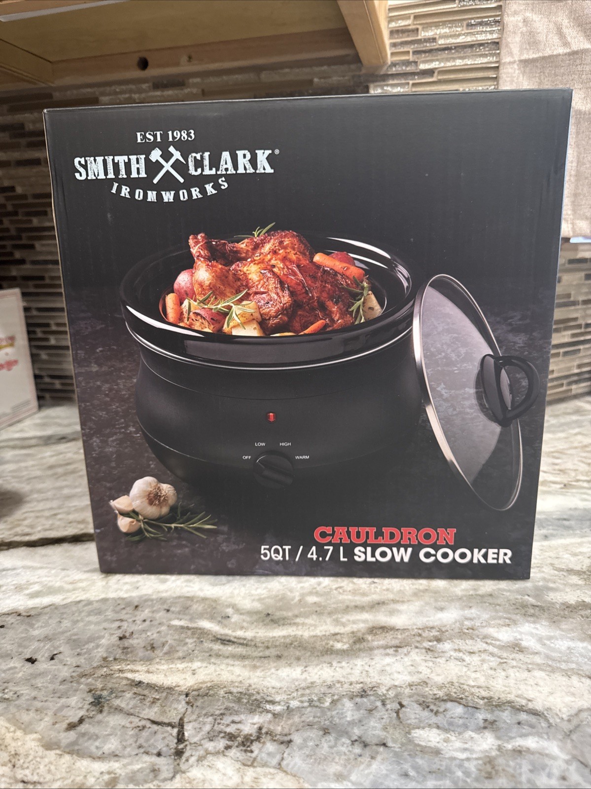 Smith and Clark 5 Quart Cauldron Slow Cooker Crock Pot Viral IN HAND Freeship