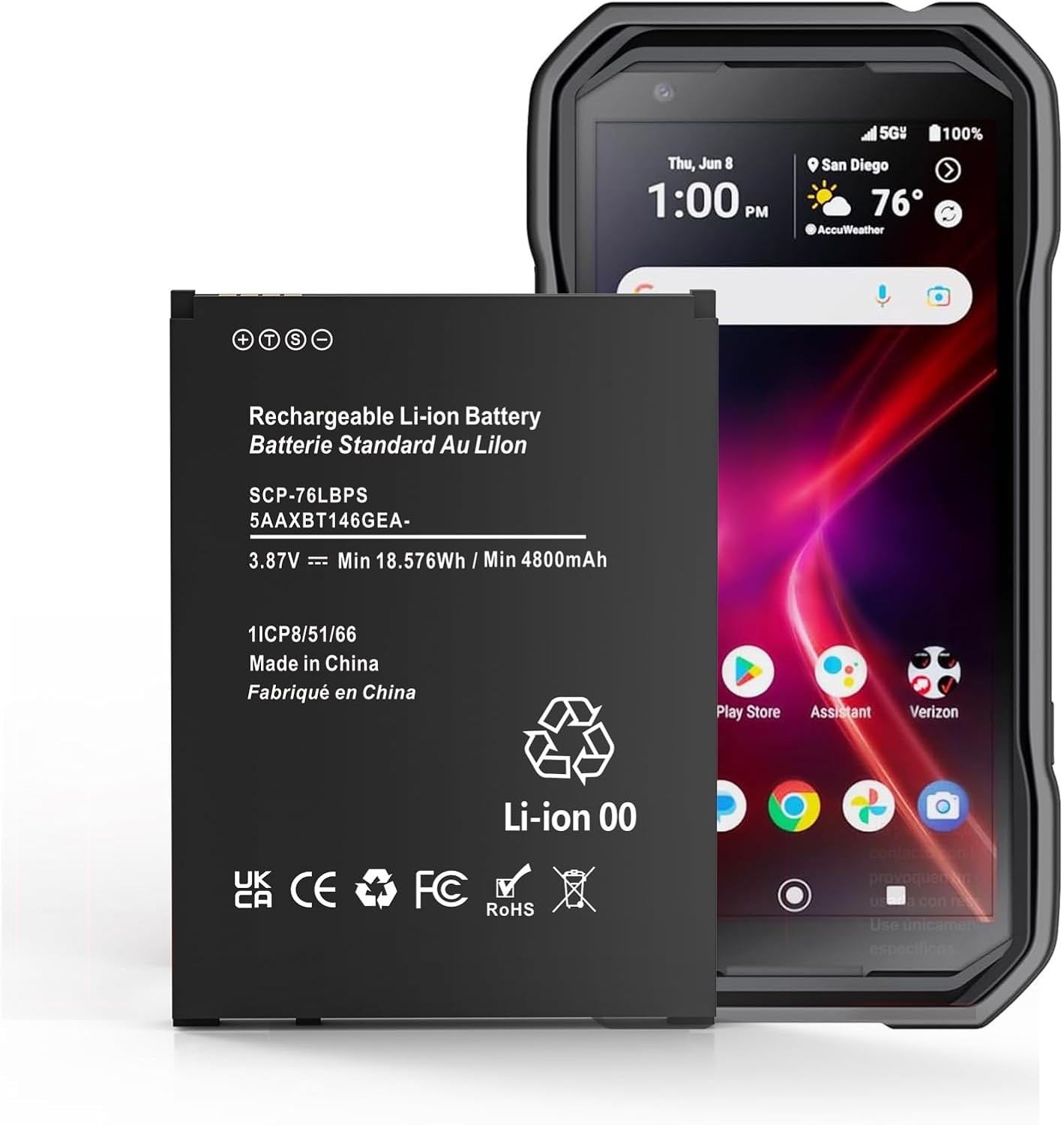 Rechargeable 4800mAh Battery for Kyocera DuraForce Pro 3 - Long-Lasting Power