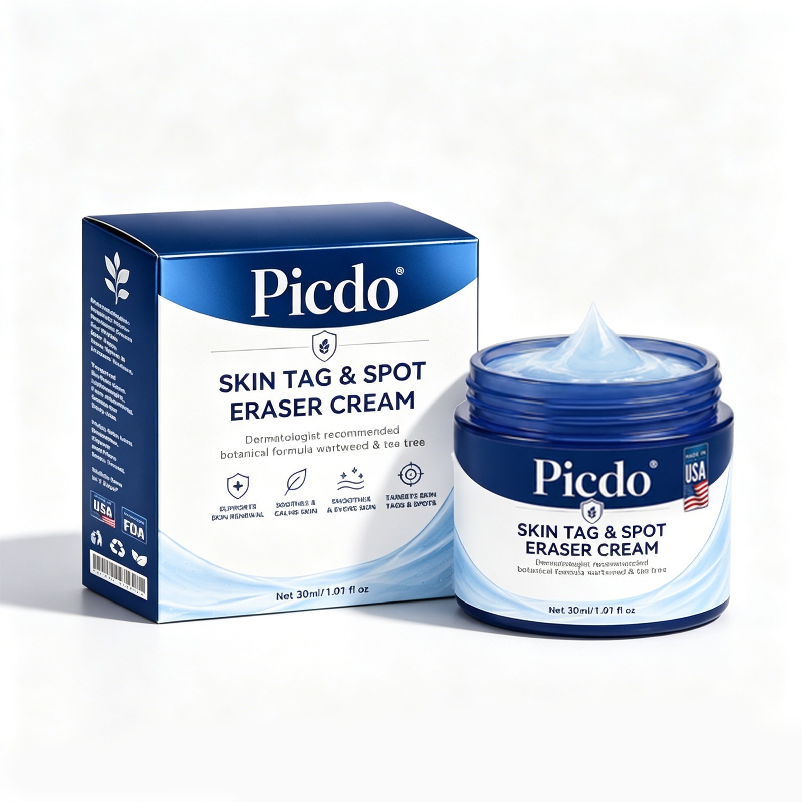 Picdo 7-Day Skin Smoothing Cream Gentle Daily Care for Skin Tags Spots