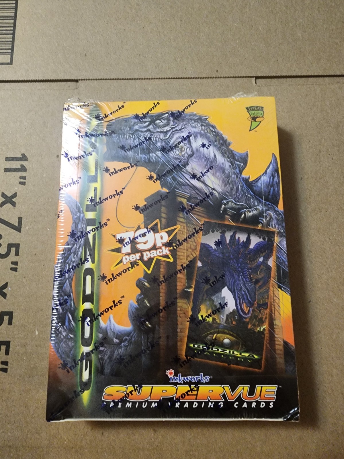 Godzilla Movie Supervue Premium Trading Cards Box 1998 Inkworks Factory Sealed