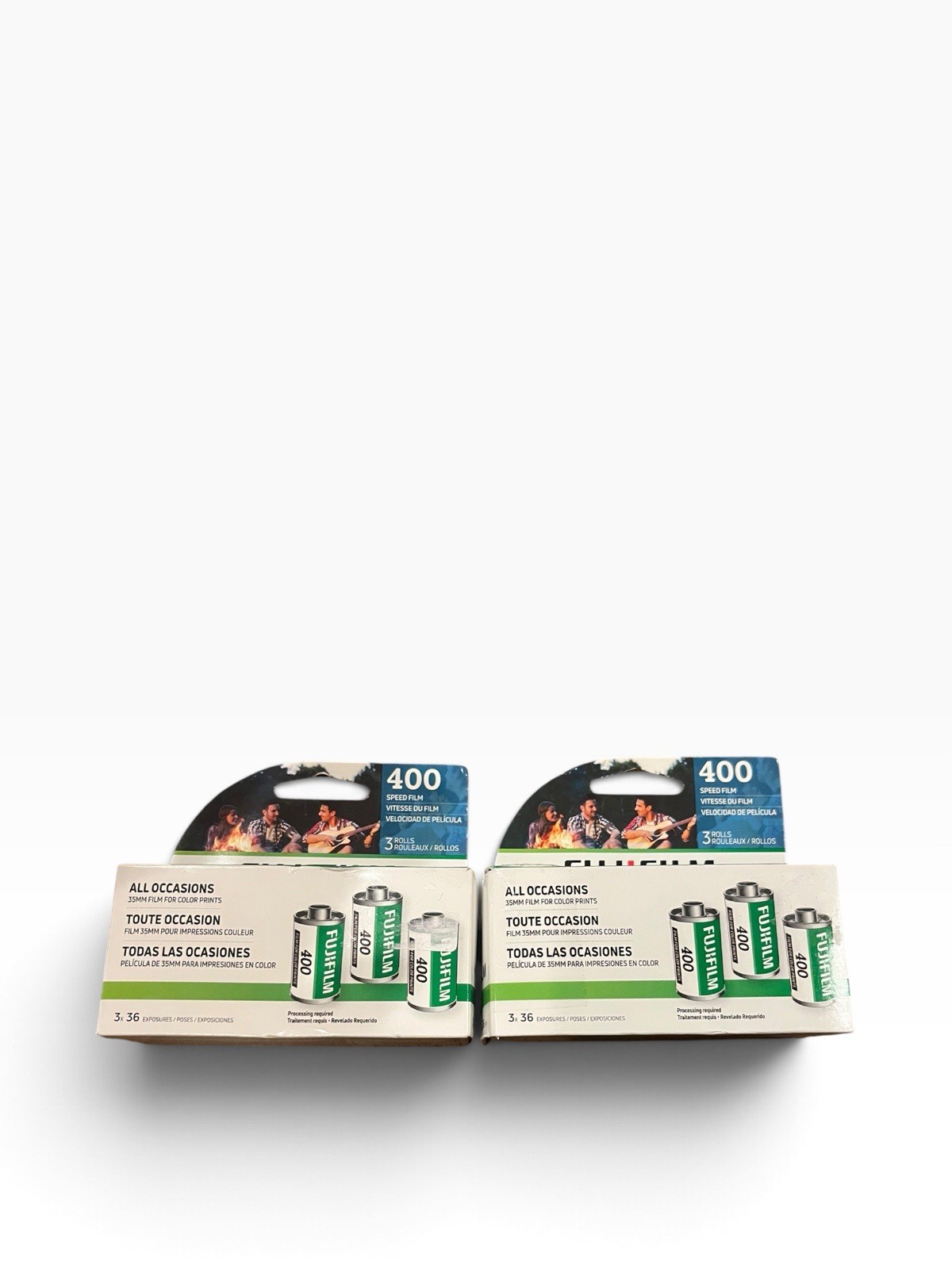 2 PACK FUJIFILM 400 Color Negative Film 35mm, 36 Exposures, 6 Rolls EXP 07/2027 2 PACK FUJIFILM 400 Color Negative Film 35mm, 36 Exposures, 6 Rolls EXP 07/2027