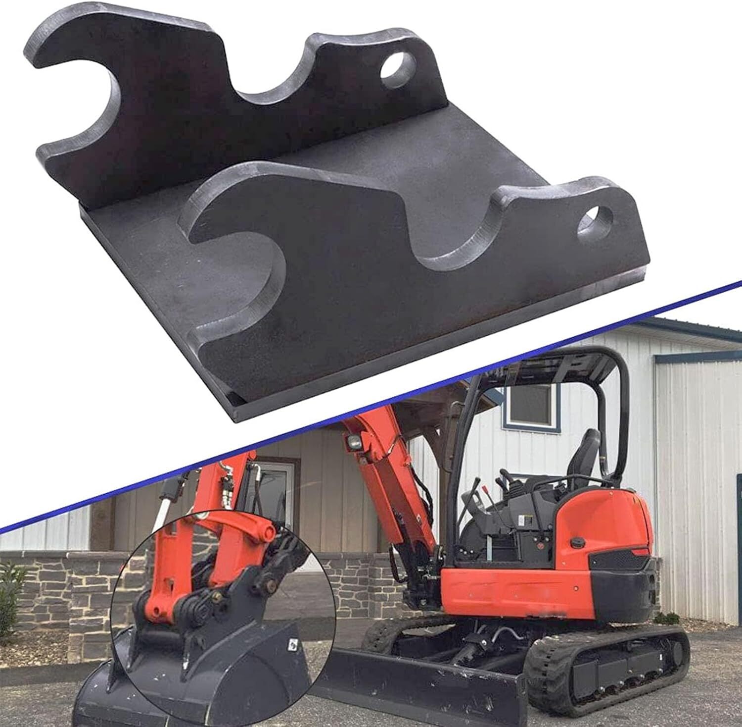 Quick Attach Excavator Bucket Ears for Kubota U35 KX71 KX91 KX121 KX040 KX033