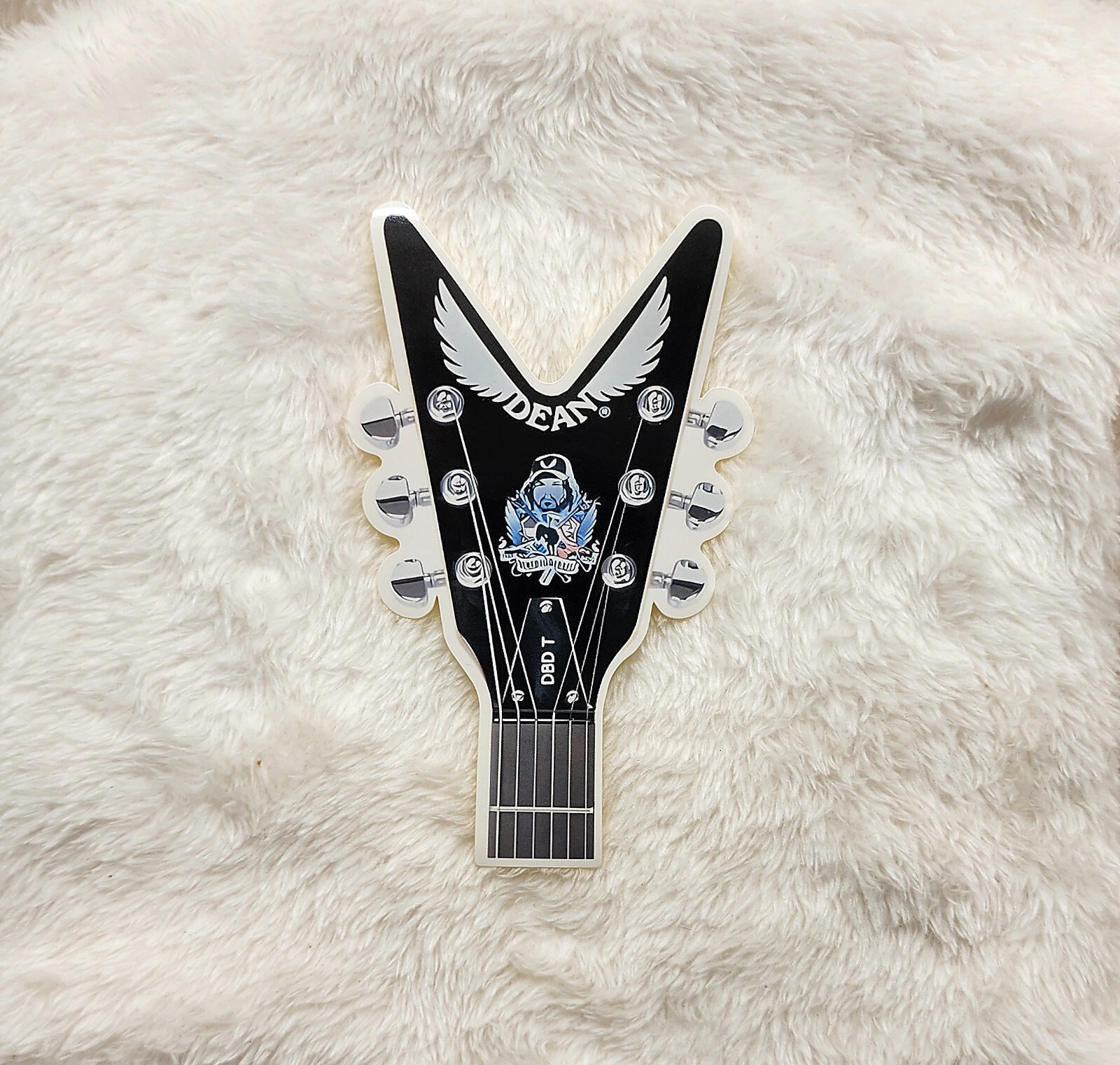 Dean Dimebag Darrell Headstock Sticker Pantera Damageplan