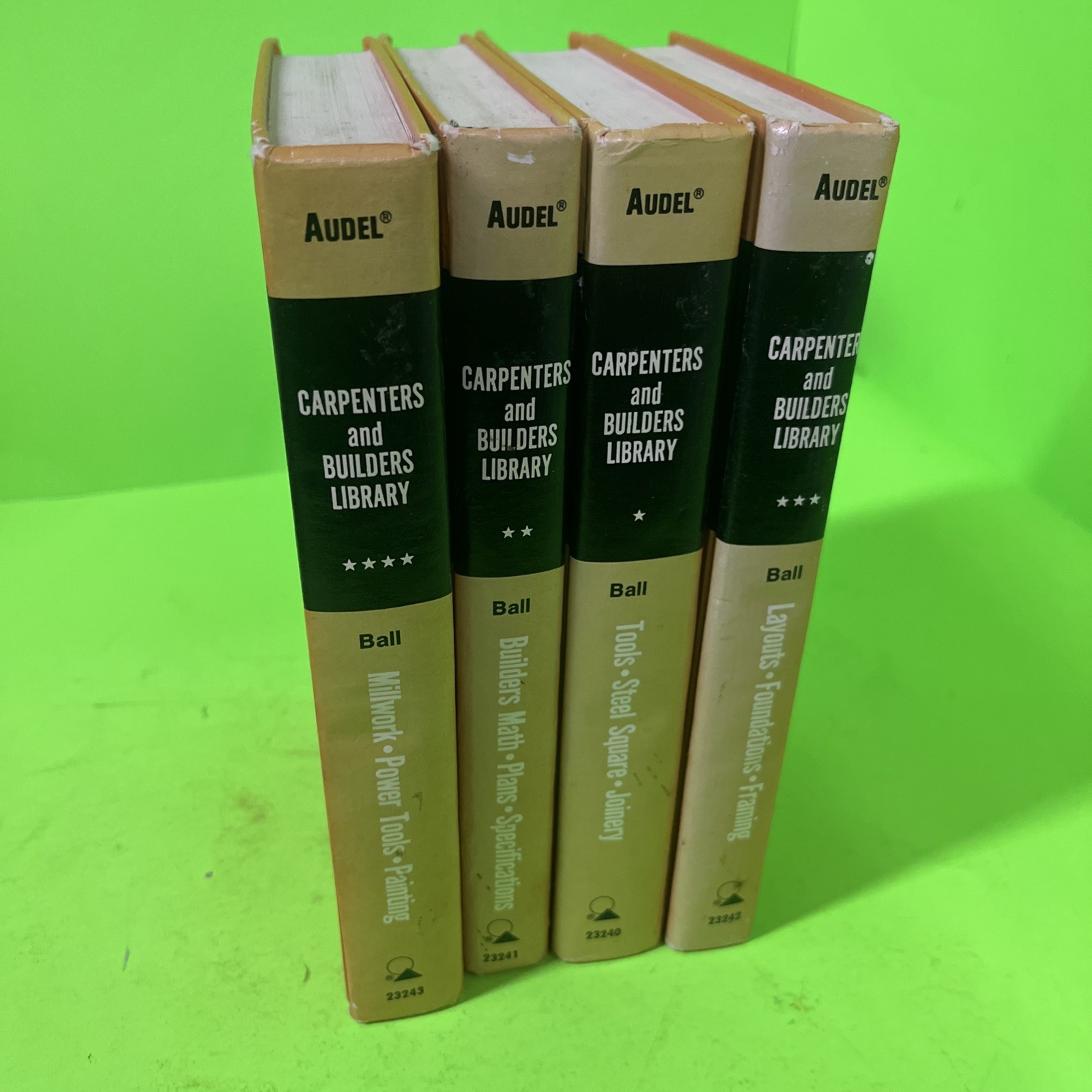 Audel Books Carpenters and Builders Library Complete All 4 Volumes 1973 VTG Audel Books Carpenters and Builders Library Complete All 4 Volumes 1973 VTG