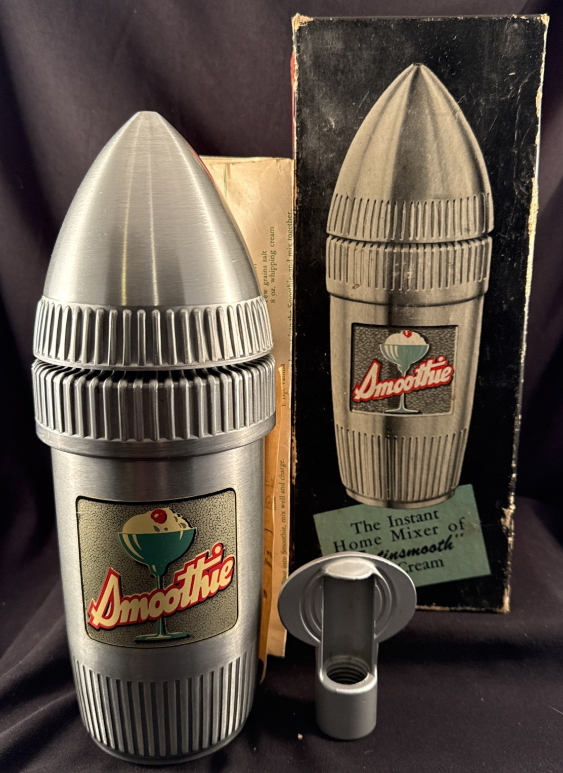 Vintage Ralmac Art Deco Bullet Blender Model A-45 COMPLETE SEE PHOTOS