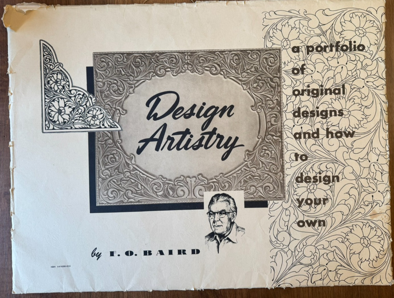 Vintage F.O. Baird Design Artistry Leathercraft Pattern Portfolio Book Tooling Vintage F.O. Baird Design Artistry Leathercraft Pattern Portfolio Book Tooling
