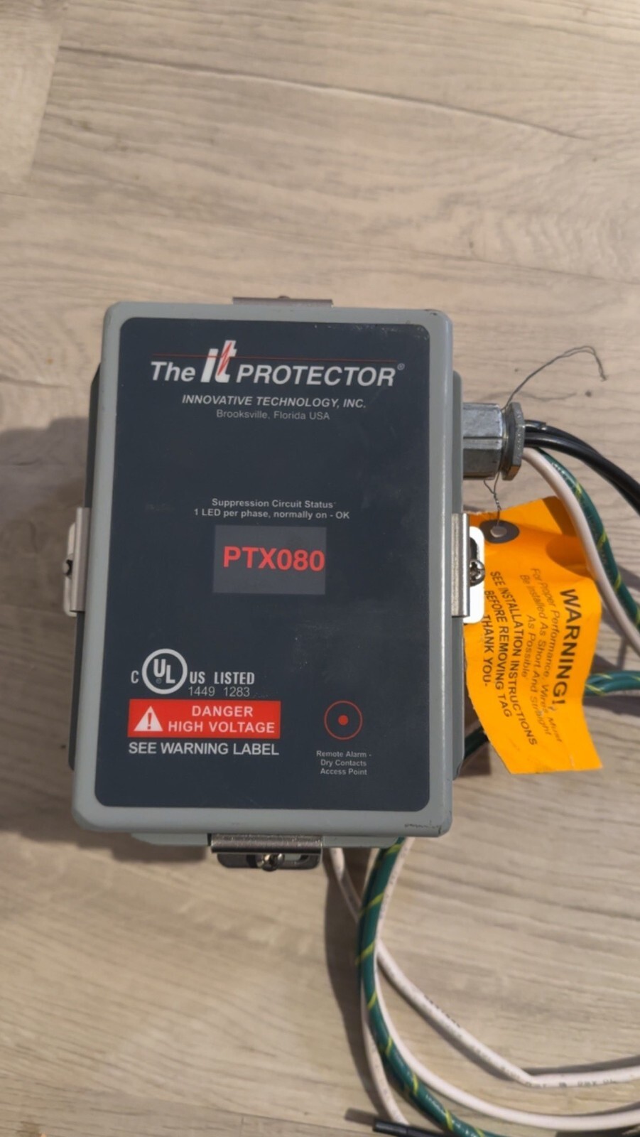PTX080 THE IT PROTECTOR SURGE PROTECTOR FOR CIRCUIT BREAKER PTX080 THE IT PROTECTOR SURGE PROTECTOR FOR CIRCUIT BREAKER