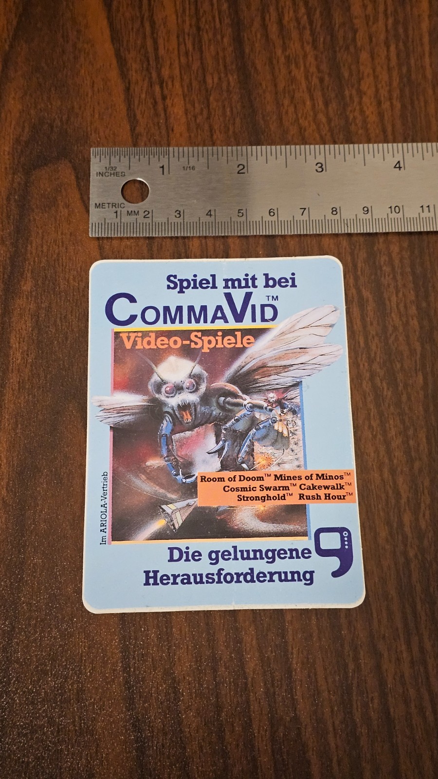 Ex rare 1980s CommaVid Cakewalk Stronghold Atari 2600 store promo sticker decal